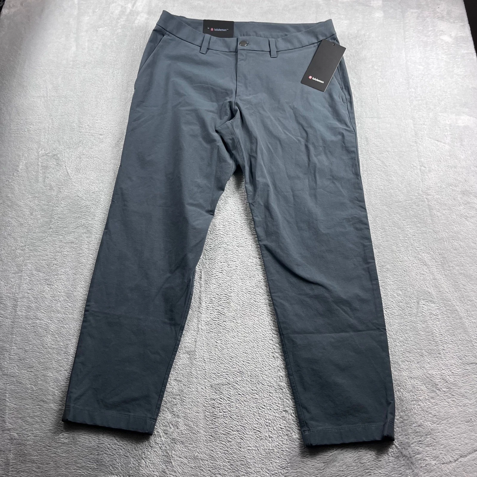 Lululemon ABC Slim Fit Trouser 30L VersaTwill Mens 33 Obsidian Grey LM5B67S