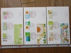 Japan Stamp First Day Cover Happy Greetings 3 Covers Large format 2017