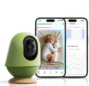 Smart WiFi Baby Monitor 3K HD with Virtual Safety Fence, No Subscription, Nig...