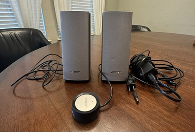 #ad Bose Companion 20 multimedia speaker system PC speaker Works Tested Bose Sound $150.00