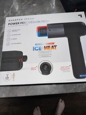 Sharper Image Power Percussion Pro+  Hot/Cold Percussion Massager Quiet 6 Speed