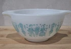 Vintage Pyrex Amish Butterprint 441 Cinderella Mixing Bowl 1. 5 Pint Turquoise