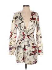 Fashion Nova Women Ivory Cocktail Dress S