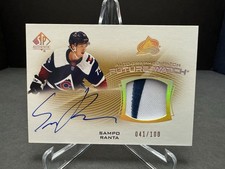 2021-22 Upper Deck SP Authentic Sampo Ranta Future Watch Auto Patch