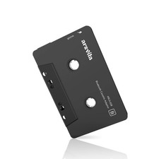 سيارة الصوتيات بلوتوث لاسلكي Cassette محول, أسود