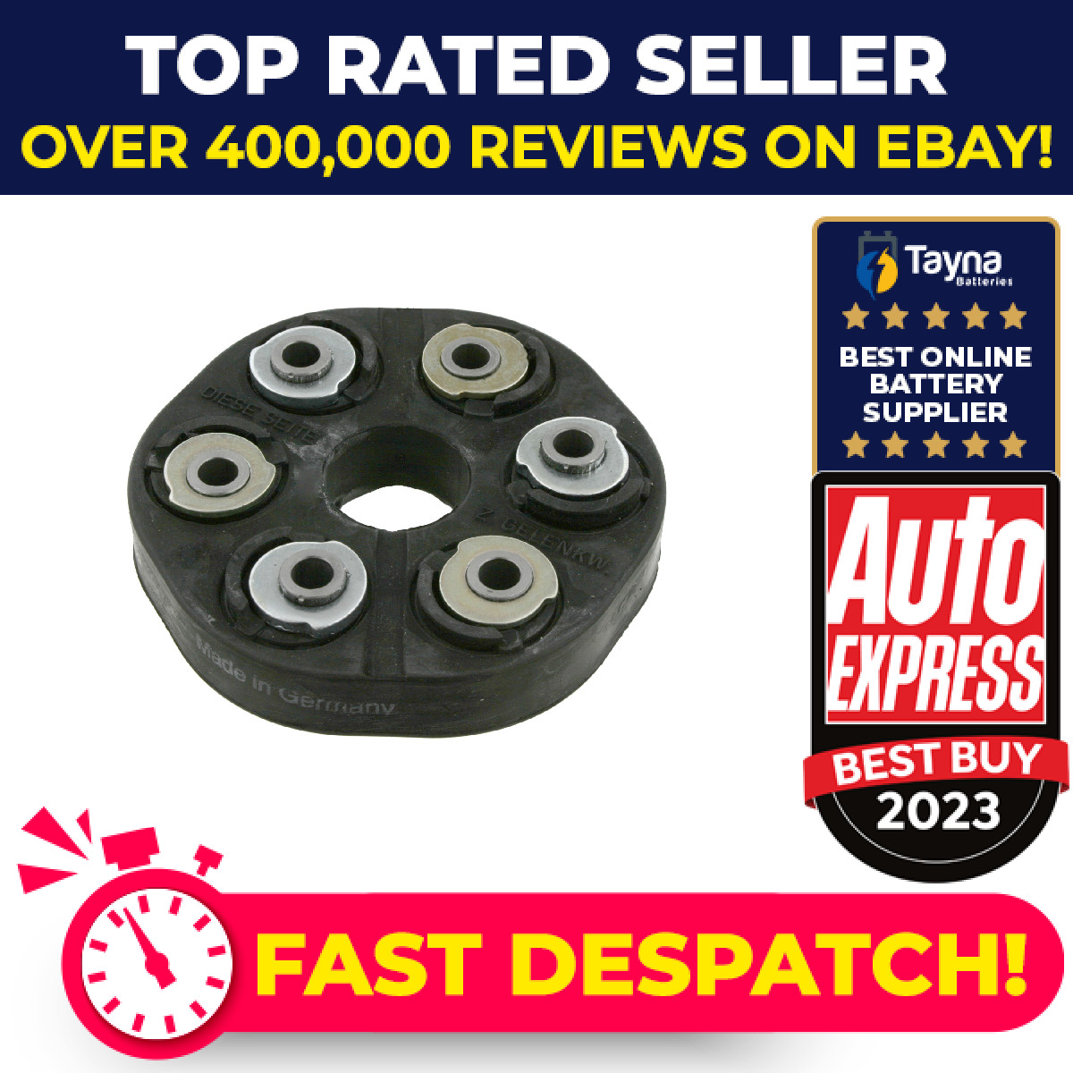 Propshaft Joint fits MERCEDES 190 W201 Front 82 to 93 M102.961 UJ Coupling Febi