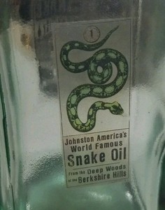 SLING's Antique Vintage SNAKE 🐍Oil Bottle with Replacement Decal