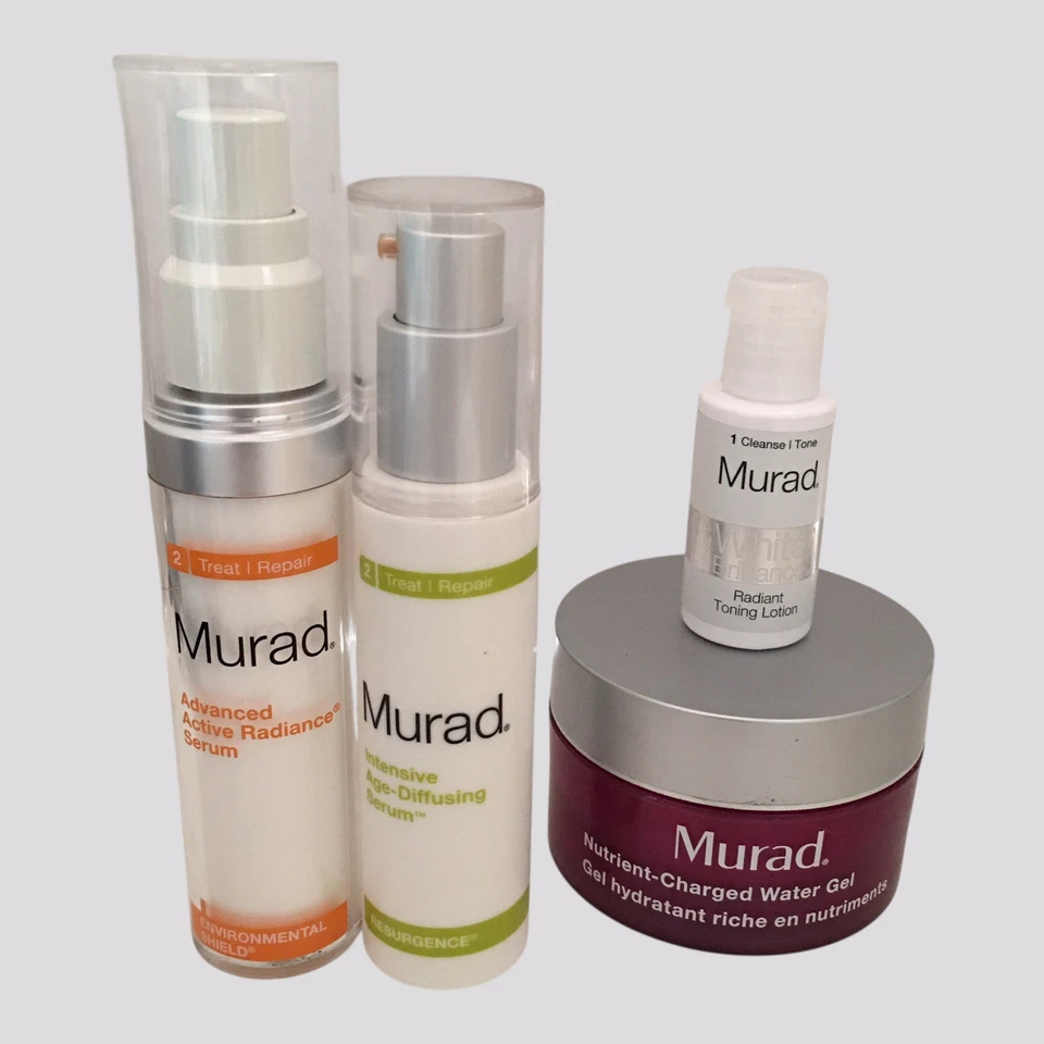 Lote de 7 piezas Murad Skin Beauty con loción tonificante radiante BRILLO BLANCO DESCONTINUADO Foto 2 de 4