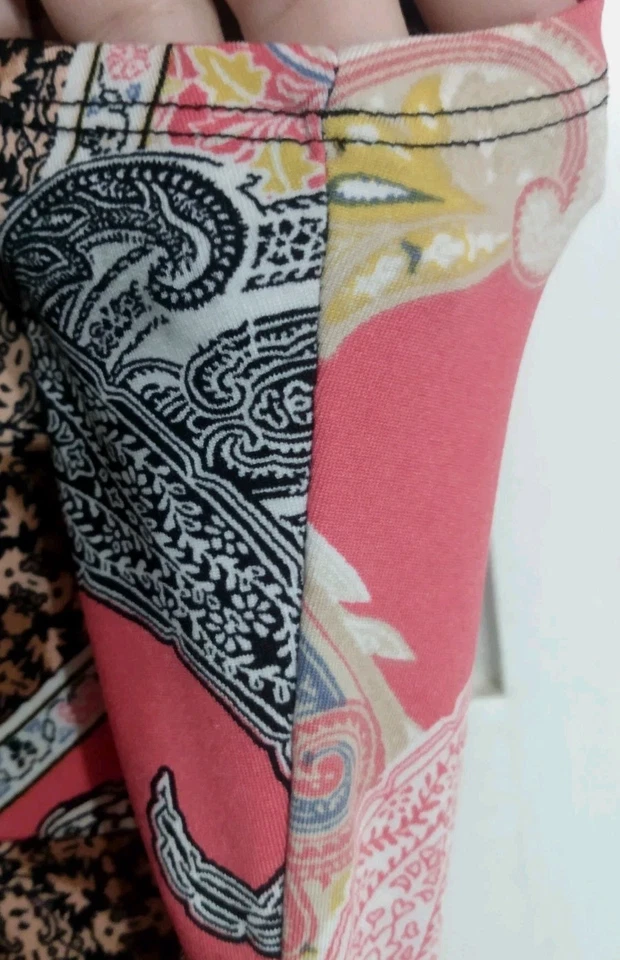 Top túnica colorida boho para mujer sin mangas cuello en V estampado de cachemira cintura elástica XL Foto 3 de 4