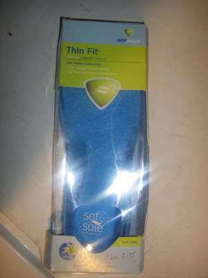 Sof Sole  Thin Fit Women's Performance Insole 8.5-9 Sofsole