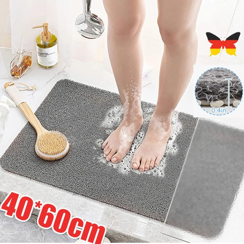 Duscheinlage Rutschfeste Bad Duschmatte PVC Weich und Komfort Anti Slip 60X40cm - Bild 2 von 4