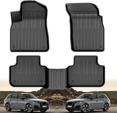 Fit For 2017-2025 Audi Q7 & 2019-2025 Audi Q8 TPE Floor Mats All Weather