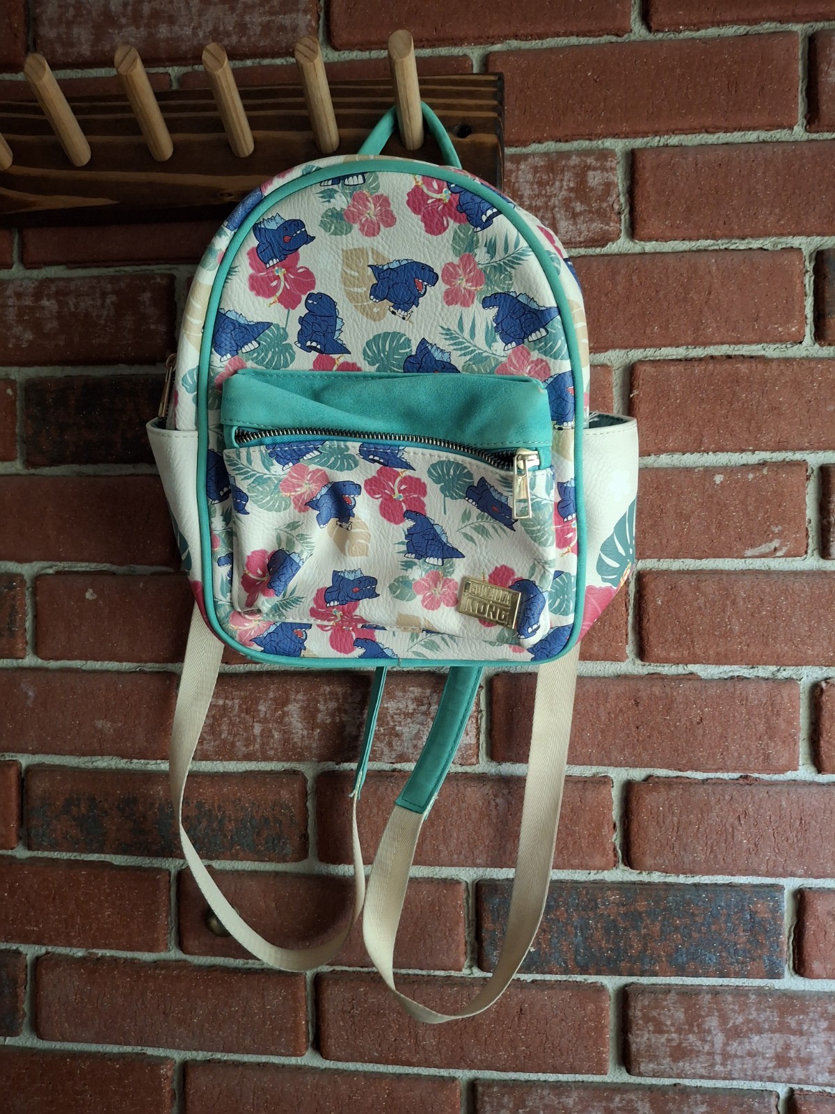 Godzilla mini backpack multiple pockets - image 1