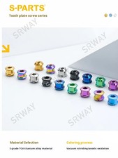 Titanium Bike Chainring Bolts 5mm/7/8.5/10MM Single/Double Lock Crank bolts