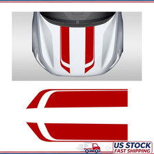 Red Universal Hood Decal Vinyl Sticker Side Body Stripe Racing Graphicolor Red Red Universal Hood Decal Vinyl Sticker Side Body Stripe Racing Graphicolor Red