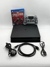Sony PlayStation 4 PS4 Slim CUH-2215B 1TB With Clear Controller  And Spider-Man