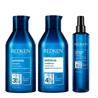 Redken Extreme Set: Shampoo 300 ml + Conditioner 300 ml + Anti-Snap 250 ml
