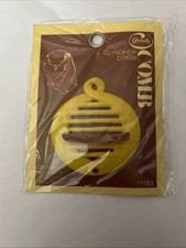 1975 Goody Clincher Comb In Yellow 2.5  Hair Accessory New NOS