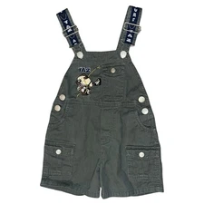 VTG Looney Tunes Taz Overalls Kid’s XXS / 2T EUC Toddler Cartoon Network 90s