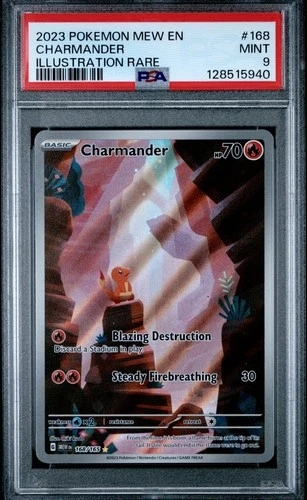 [PSA 9] Charmander 168/165 151 MEW Illustration Rare English POKEMON