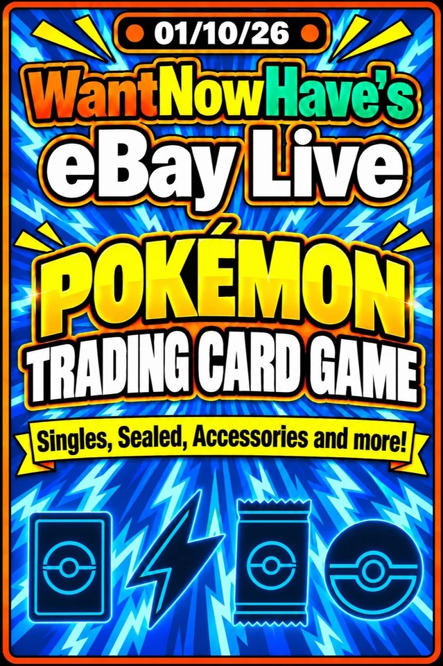 WantNowHave Pokémon eBay Live #10 | Singles, Sealed, Accessories & More !