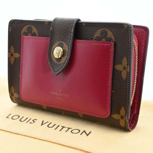 Louis Vuitton Monogram Portefeuille Juliette Fuchsia Folding Wallet