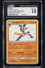 🔥Lucario SV22 Hidden Fates Shiny Vault Holo~ GRADE 10~ FAST SHIP SHOOT OFFER💨 on eBay