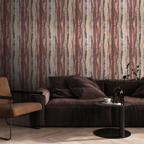 Soren Wallpaper Red Muriva 223301 Textured Pattern for Modern Decor - Picture 6 of 8