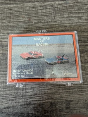 1990 Masters of Racing Burnt Orange Collectors Cards Set 115-152 NASCAR sealed