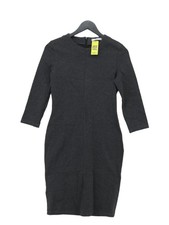 Mango Bodycon Midi Dress S in Grey