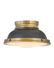Hinkley Lighting 4081 Brass 2-Light 13"W Flush Mount Ceiling Fixture
