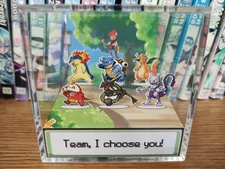 Pokemon CUSTOMIZABLE Team Strolling Path Box - Gameboy Retro Cube - Fanart Box