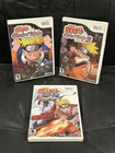 Lot of 3 Wii Naruto: Clash of Ninja Revolution 1 & 2, Shippuden Dragon Blade