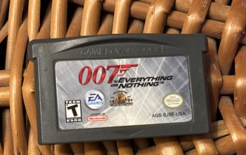 James Bond 007 Everything Or Nothing Nintendo Game Boy Advance Authentic GBA