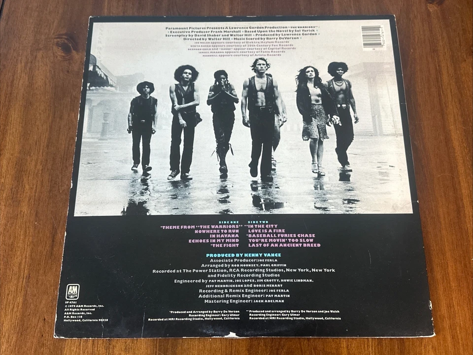 The Warriors Soundtrack LP by Various Artists Vinyl 1979 SP-4761 A&M Records - Image 2 of 4