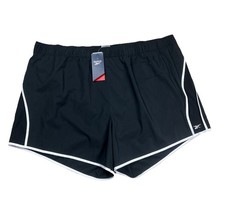 New Reebok Training Woven Womens Lined Shorts Plus Sz 2X Active Identity Black