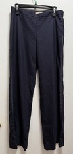 Tory Burch Pants Womens 4 Navy Blue Wool Blend Dress Trousers Work Office