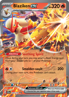 Blaziken ex 024/159 Journey Together Pokemon TCG Double Rare