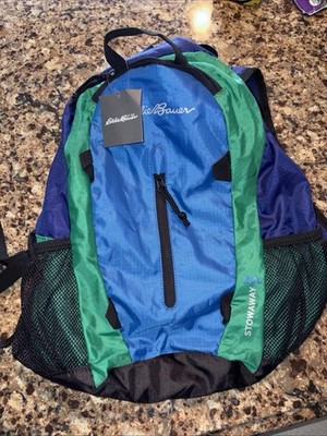 Eddie Bauer Stowaway 20L Packable Backpack green Lightweight Travel Daypack s 