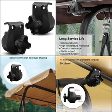 2Pcs Swing Canopy Replacement Parts Porch Patio Outdoor Swing Frame 20-23mm