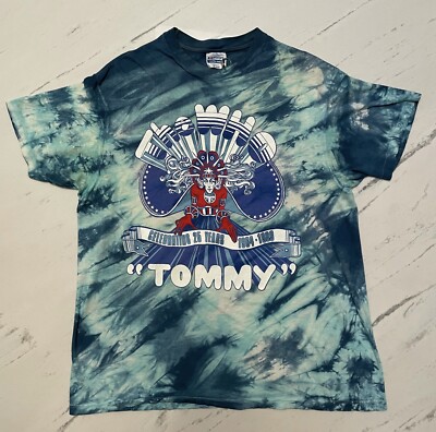 Vintage The Who Tommy 25th Anniversary Tie Dye 1989 Tour T Shirt 