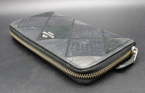Coach Black Leather Wallet Purse Coin Pocket with 12 Card Holders Notes & Coins - Picture 3 of 7