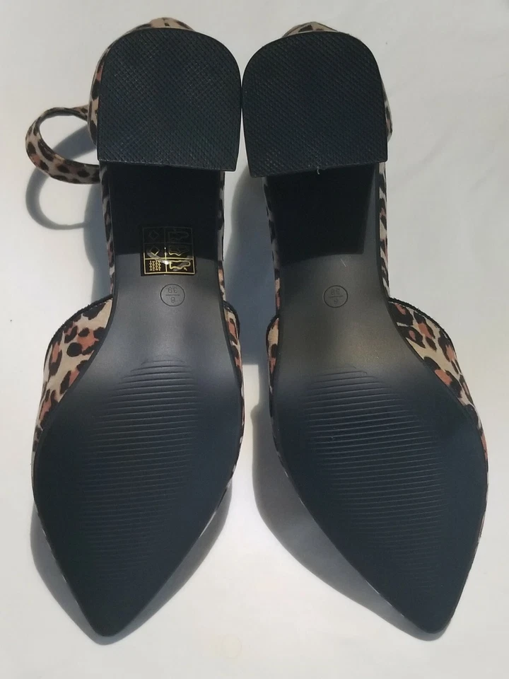 Tacones bajos de gamuza con estampado de leopardo Boohoo para mujer UK:6 US:8 EURO:39, FD1117439 Foto 2 de 4