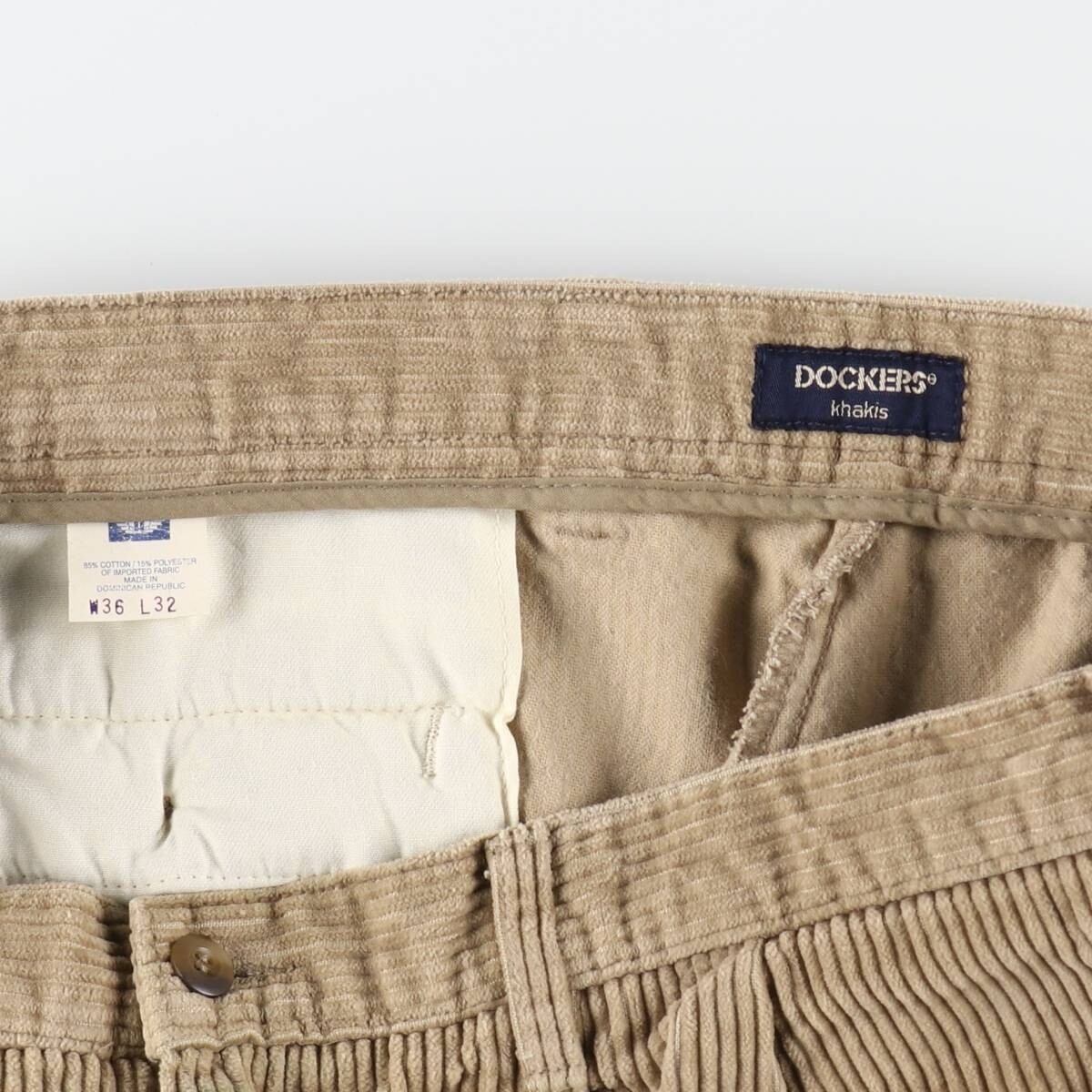 パンツ 90s DOCKERS corduroy 2tuck pants Rare Vintage DOCKERS Relaxed Fit Pleated Corduroy Pants 90s