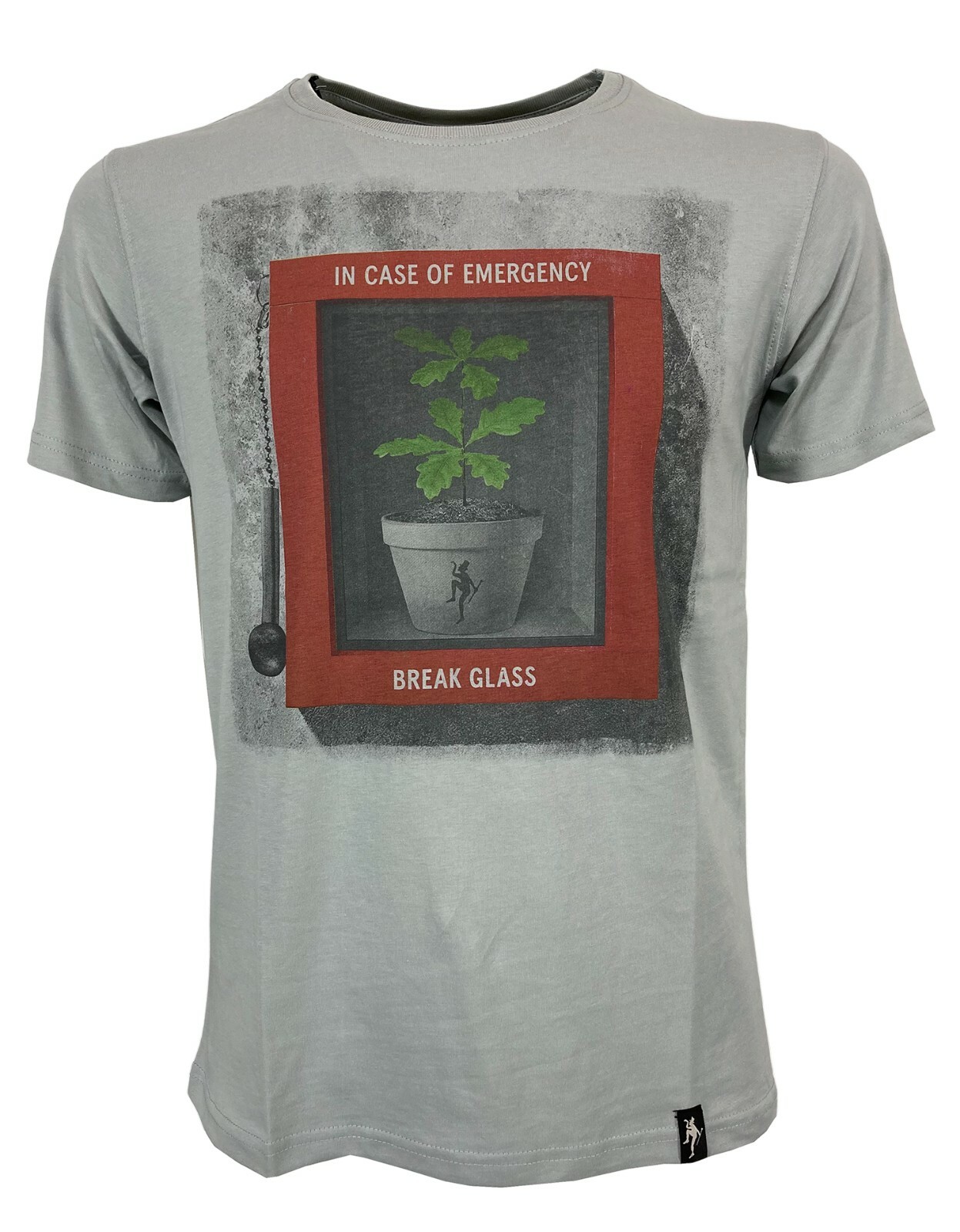 Футболка uomo grigio DIRTY VELVET mod BREAKING POINT DV76927 из 100% органического хлопка