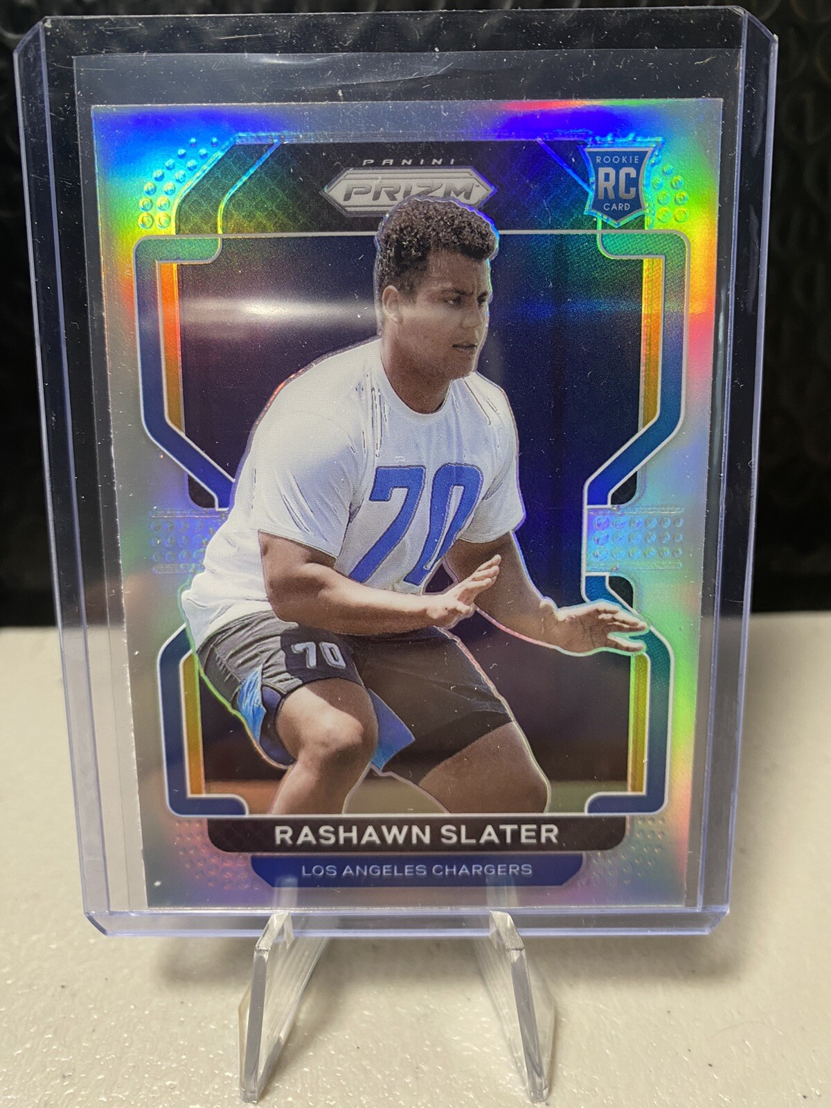 Rashawn Slater 2021 Panini Prizm Silver #431 RC Chargers Northwestern