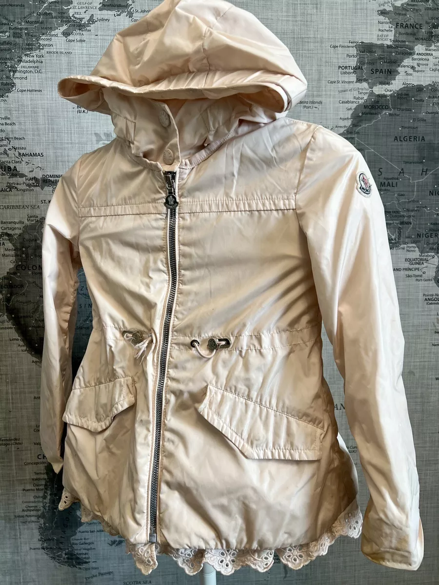 Girls pink moncler coat deals