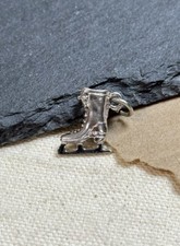 Vintage Ice Skate Sterling Silver Pendant or Charm Figure Skating Sport 925