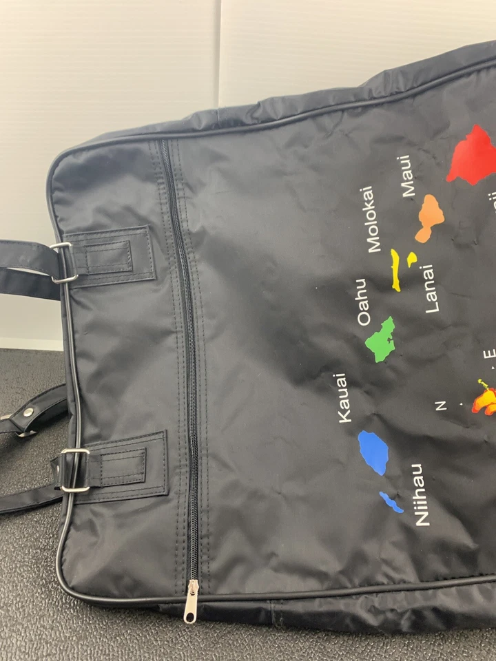 Unique Travel Bag With Map of Hawaiian Islands on wheels for easy handling - Image 2 of 4