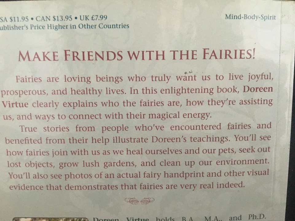 CLEARANCE SALE! Fairies 101 Book by best selling author Doreen Virtue - Image 4 of 4